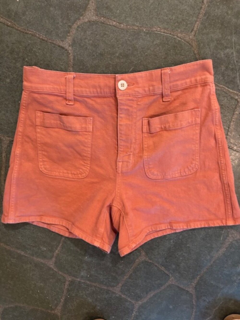 Madewell Emmett 2.0 Patch Pocket Shorts in Dried Rose Women's Size 27